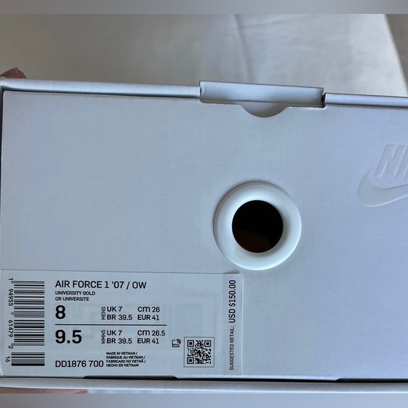 OFF-White X Air Force 1 Low “University Gold” - Picture 9 of 9